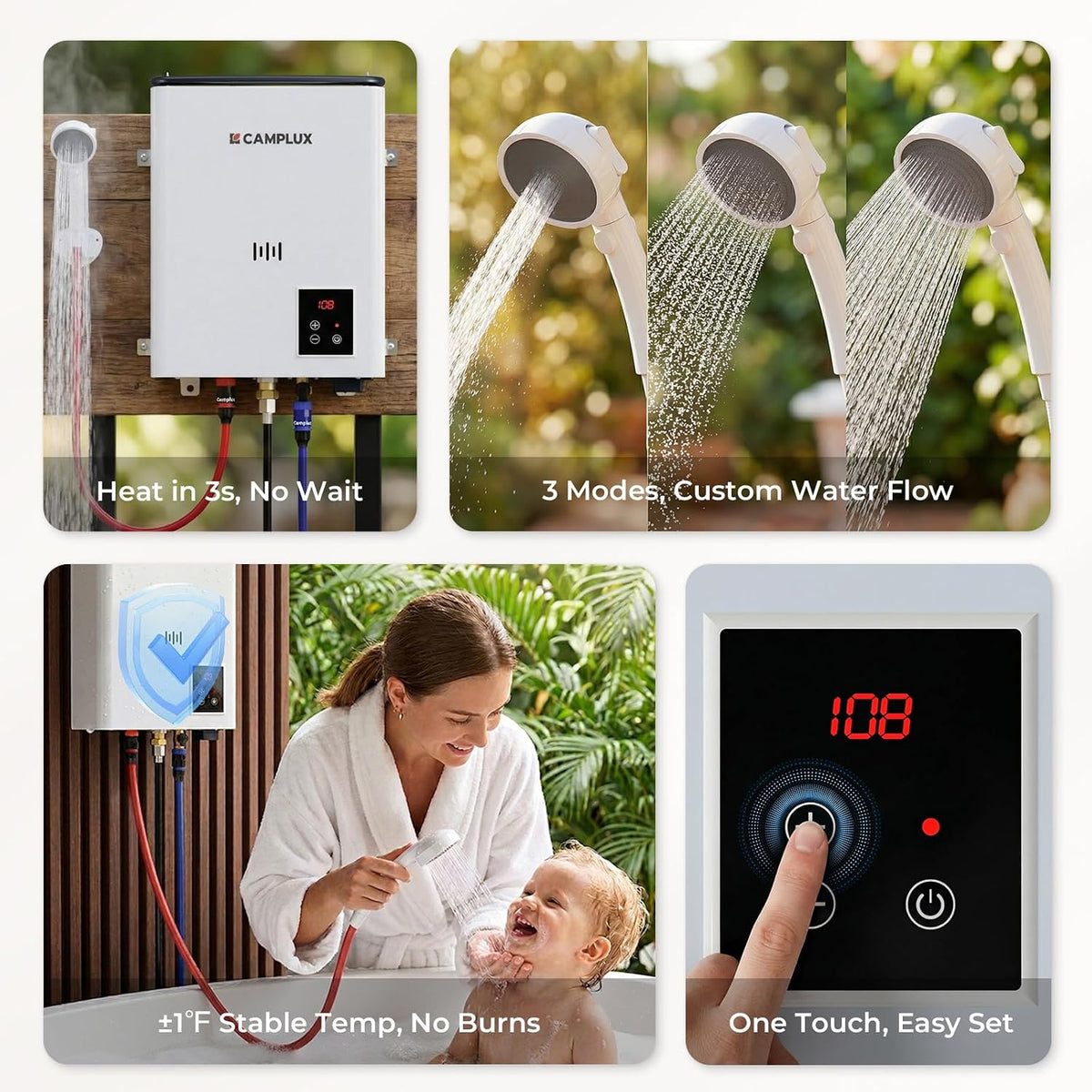 Camplux F5 Ultra Portable Water Heater
