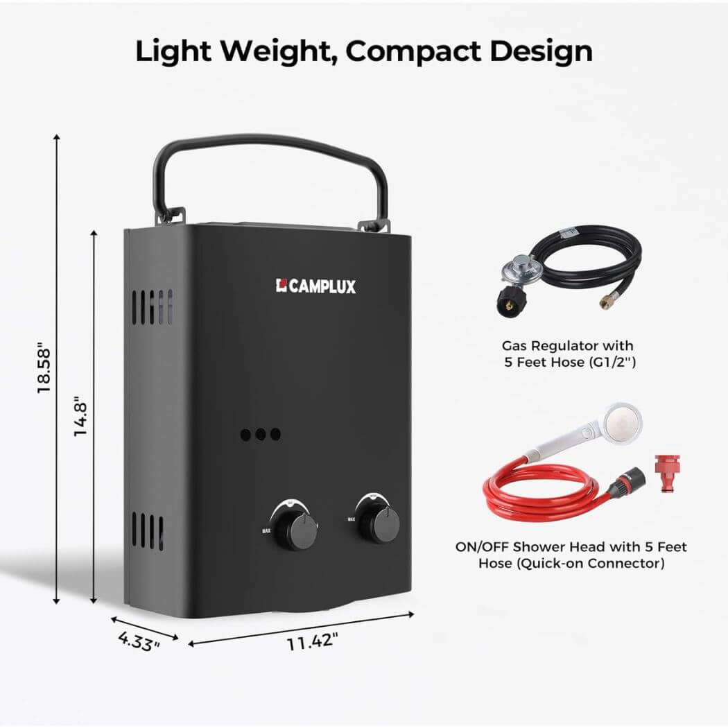 Camplux AY132B Portable Water Heater