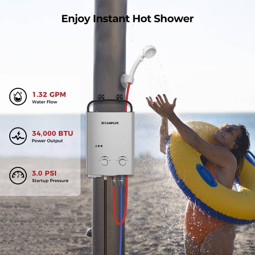 Camplux AY132G Portable Water Heater