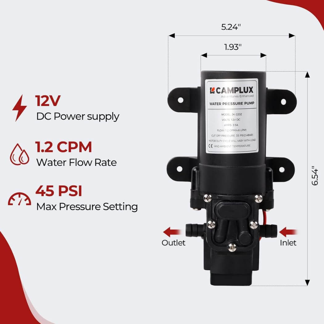 Camplux AY132P43 Portable Water Heater