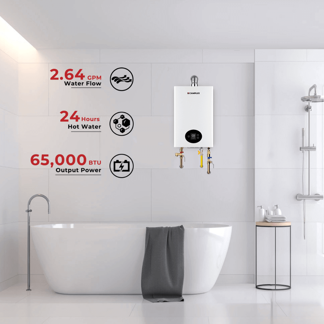 Camplux Climatech 3 Indoor Tankless Water Heater 68,000 BTU