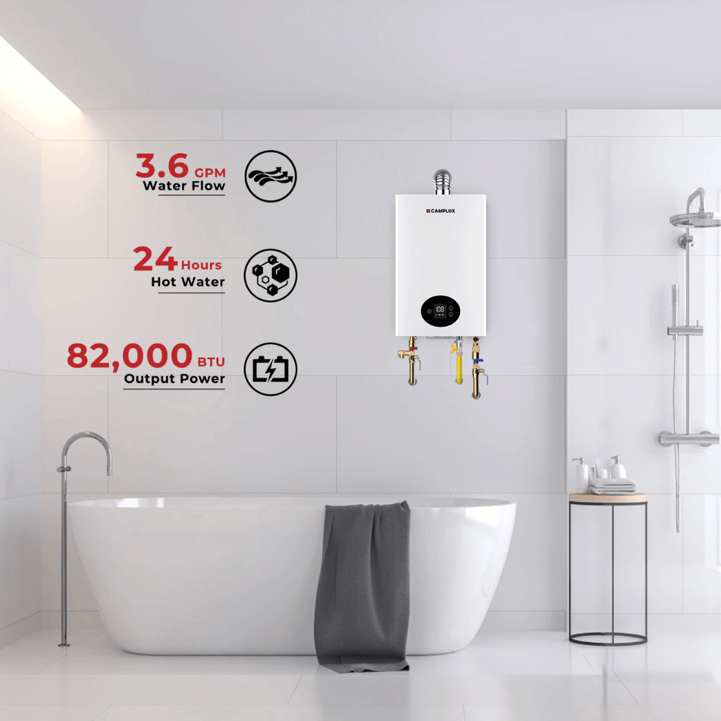 Camplux Climatech 3 Indoor Tankless Water Heater 82,000 BTU
