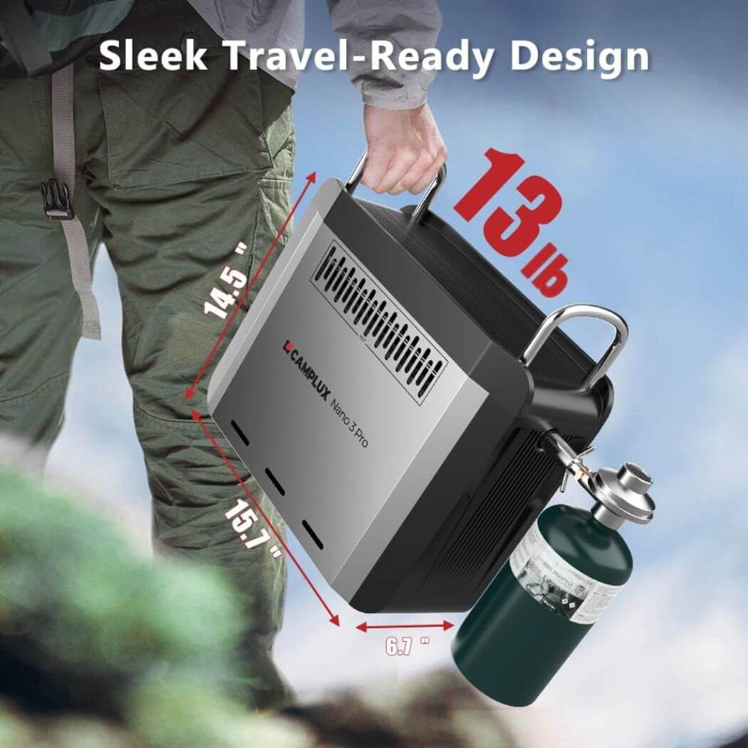 Camplux Nano 3 Pro Portable Propane Water Heater