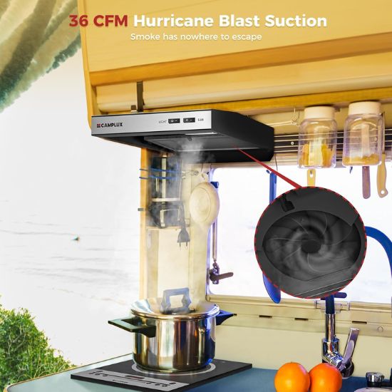 CAMPLUX RV Range Hood 13 Inches