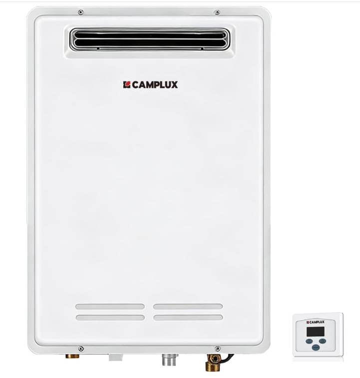 Camplux Whole Home Outdoor Tankless Hot Water Heater 6.86 GPM | White