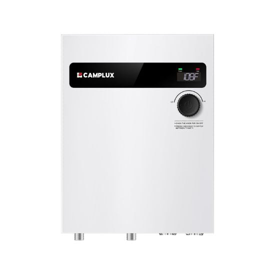 Camplux Whole House Electric Tankless Water Heater 24kW | White