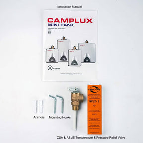 Camplux 2.5-Gallon Mini Tank Electric Water Heater with Cord Plug, 1.5kW at 120 Volts